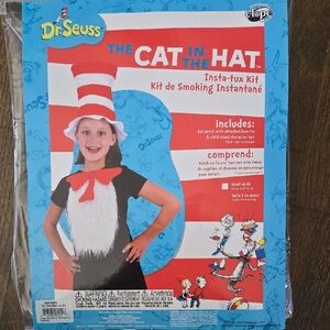 Dr. Seuss Cat in the Hat Costume for Kids - Red, White, and Black